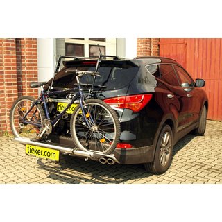 Fahrradtrger Hyundai Santa Fe DM - Tieflader inkl. Beleuchtung - FirstClass Schienen - geringe Beladehhe