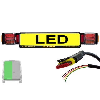 LED Zusatzbeleuchtung - Lichtleiste - Fahrradtrger Paulchen - Heckfahrradtrger Ersatz Lichtleiste