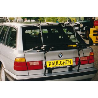 Paulchen Hecktrger - BMW 5er Touring E34 ab 09/1991-02/1997 - mit optionalen Trgersystem, Schienensystem und Zubehr