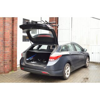 Paulchen Fahrradhecktrger - Hyundai i30 CW Typ PD - ab 01/2017- - Trgersystem Mittellader - Schienensystem First Class - Schienen sind anklappbar (unbeladen)