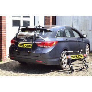 Paulchen Heckfahrradtrger - Hyundai i30 CW Typ PD - ab 01/2017- - Trgersystem Tieflader - Schienensystem First Class - Schienen sind anklappbar (unbeladen)