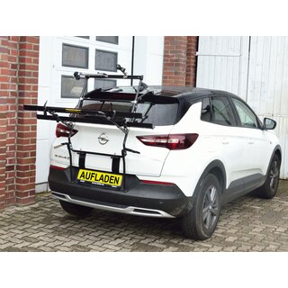 Paulchen Heckfahrradtrger - Opel Grandland X ab 10/2017- (Artikel: 812310) - Trgersystem Mittellader - Schienensystem First Class - Montage am Kofferraum