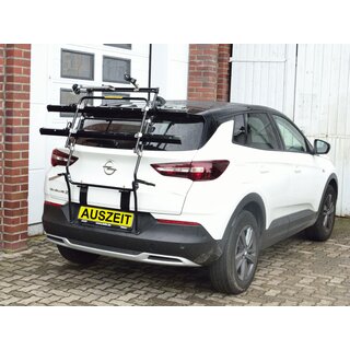 Paulchen Fahrradtrger - Opel Grandland X ab 10/2017- (Artikel: 812310) - Trgersystem Mittellader - Schienensystem First Class - Schienen sind  anklappbar (unbeladen)