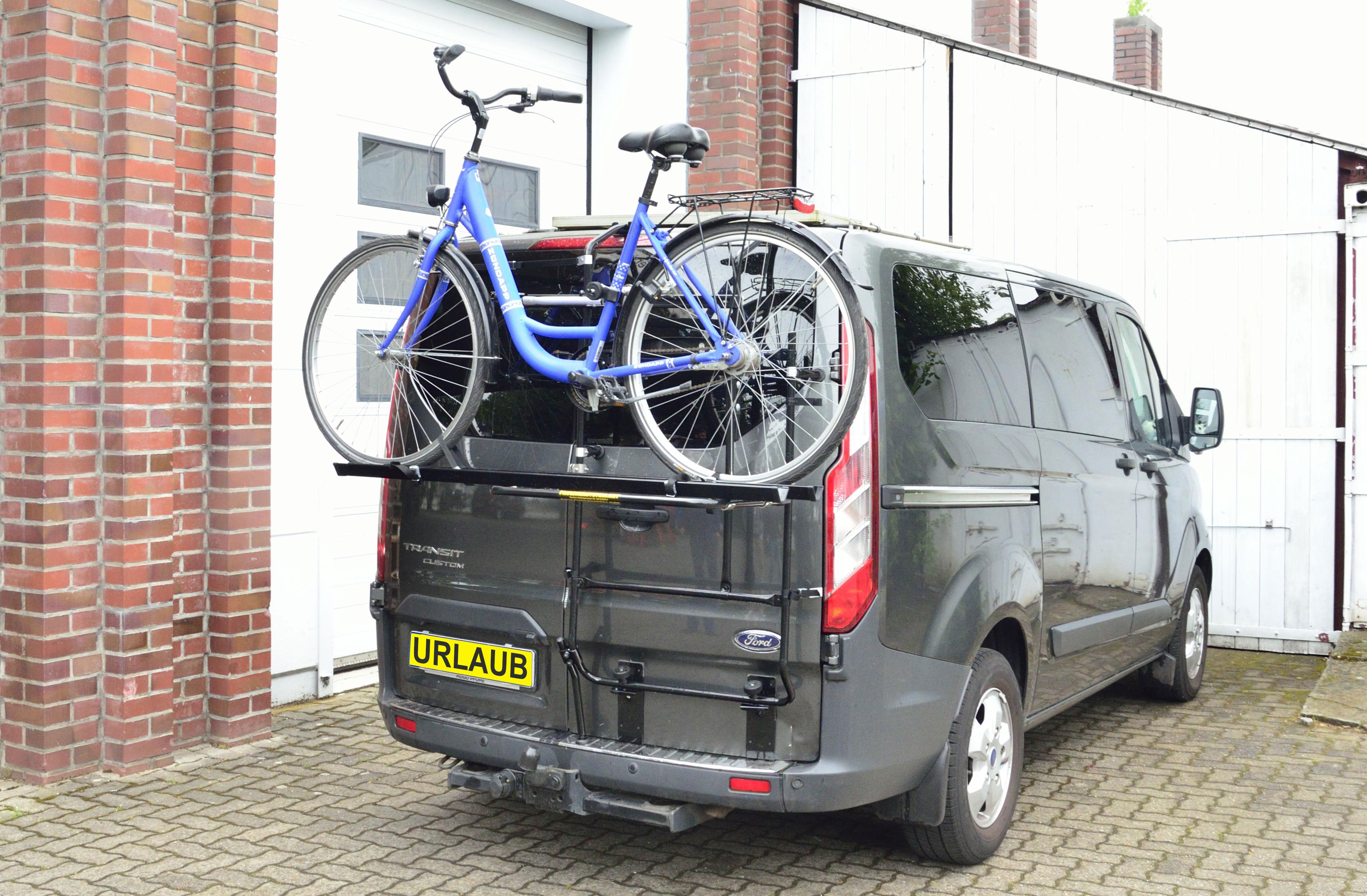 Fahrradtrger Ford Transit Tourneo Custom Camper Transporter Kastenwagen ohne Anhngerkupplung ohne Bohren ohne AHK